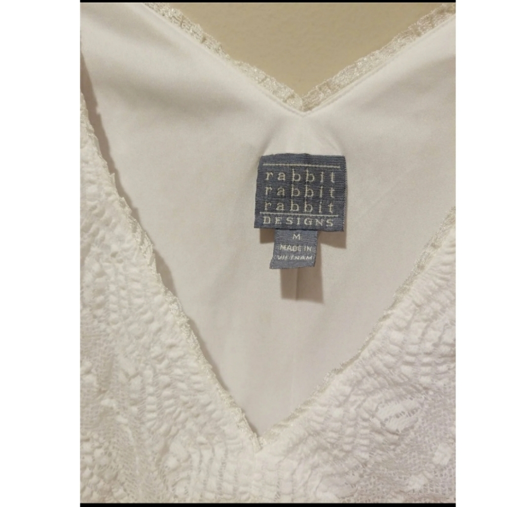 NWT, Rabbit Rabbit Rabbit, White lace dress, M - Picture 2 of 5